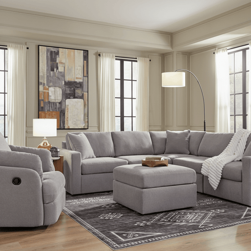 Modmax 3-Piece Sectional with Storage Chaise Granite Option A