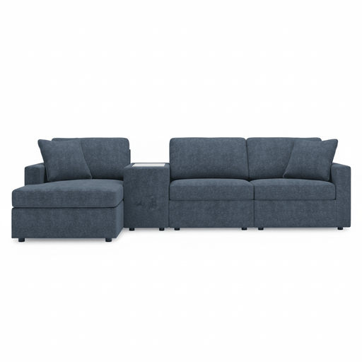 Modmax 4-Piece Sectional with Chaise and Storage Console Default Title