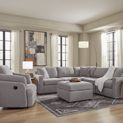 Modmax 4-Piece Sectional with Storage Chaise Granite Option A