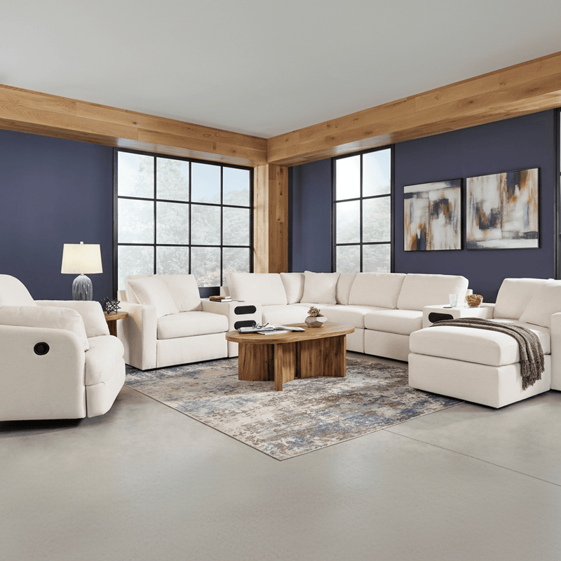 Modmax 4-Piece Sectional with Storage Chaise Oyster Option C
