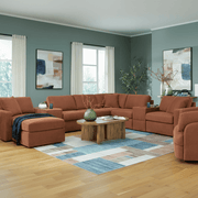 Modmax 4-Piece Sectional with Storage Chaise Spice Option D