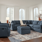 Modmax 4-Piece Sectional with Storage Chaise Ink Option B