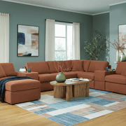 Modmax 4-Piece Sectional with Storage Chaise Spice Option B