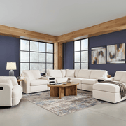 Modmax 5-Piece Double Storage Chaise Sectional with Audio Console Oyster
