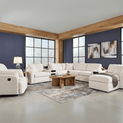 Modmax 5-Piece Double Storage Chaise Sectional with Audio Console Oyster