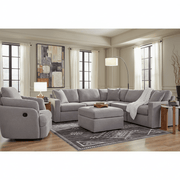 Modmax 5-Piece Double Storage Chaise Sectional with Audio Console Granite