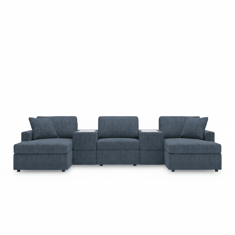 Modmax 5-Piece Pit Sectional with Storage Consoles Default Title