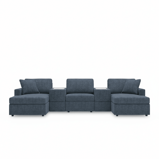 Modmax 5-Piece Pit Sectional with Storage Consoles Default Title