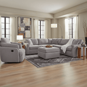 Modmax 5-Piece Sectional with Storage Chaise Granite Option A