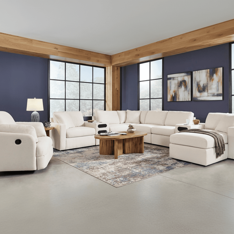 Modmax 5-Piece Sectional with Storage Chaise Oyster Option A