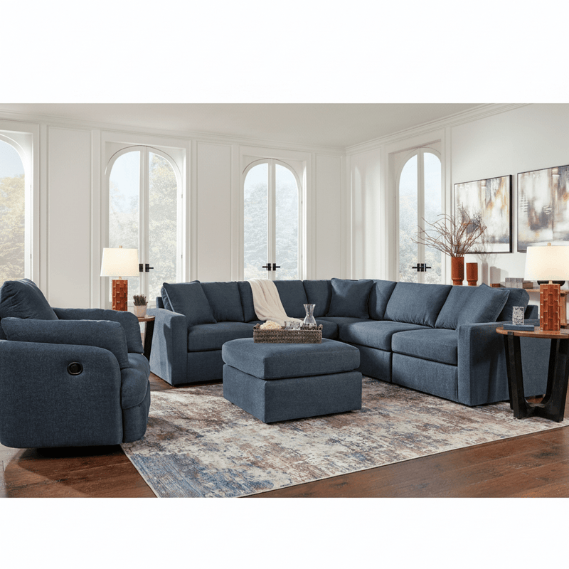 Modmax 5-Piece Sectional with Storage Chaise Ink Option B
