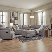 Modmax 5-Piece Sectional with Storage Chaise Granite Option B