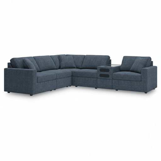 Modmax 6-Piece Sectional with Audio Console Option A
