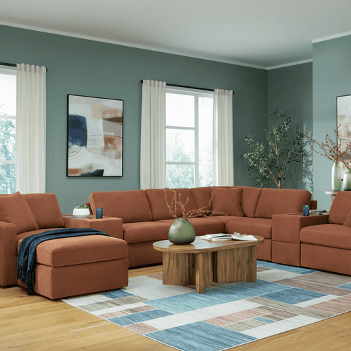 Modmax 6 - Piece Sectional with Storage Chaise - Berre Furniture