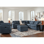 Modmax 6-Piece Sectional with Storage Chaise Ink Option A
