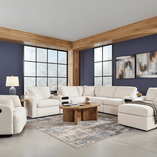 Modmax 6-Piece Sectional with Storage Chaise Oyster Option A