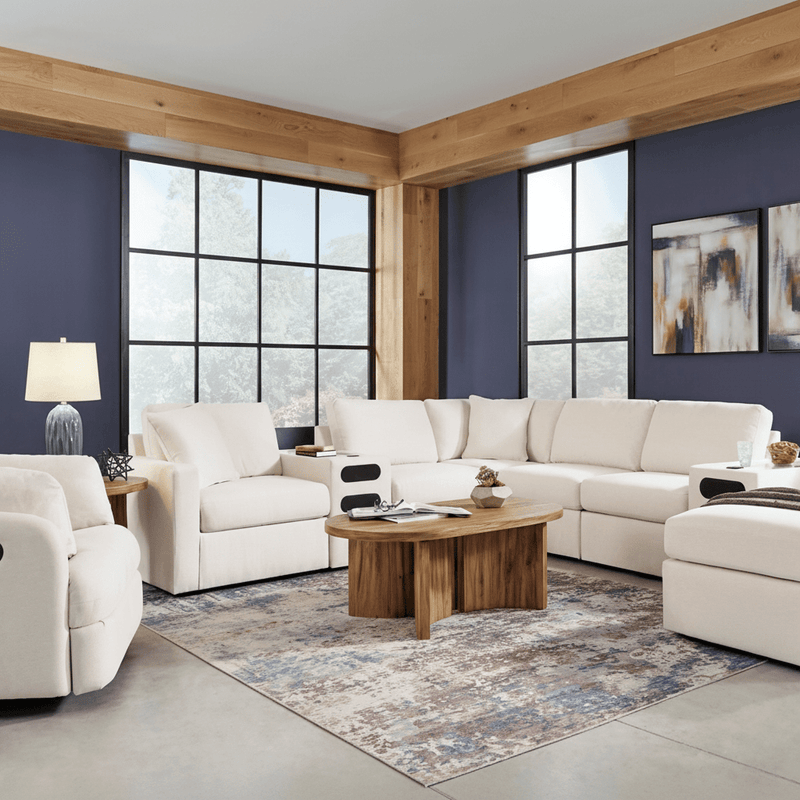 Modmax 6-Piece Sectional with Storage Chaise Oyster Option B