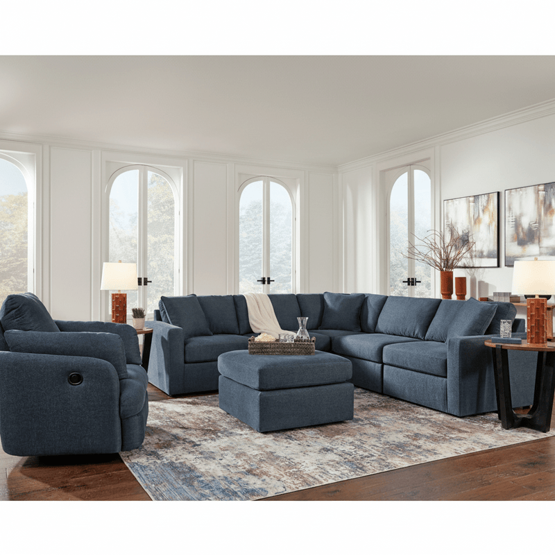 Modmax 6 - Piece Sectional with Storage Chaise and Audio Consoles - Berre Furniture