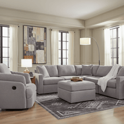 Modmax 6 - Piece Sectional with Storage Chaise and Audio Consoles - Berre Furniture