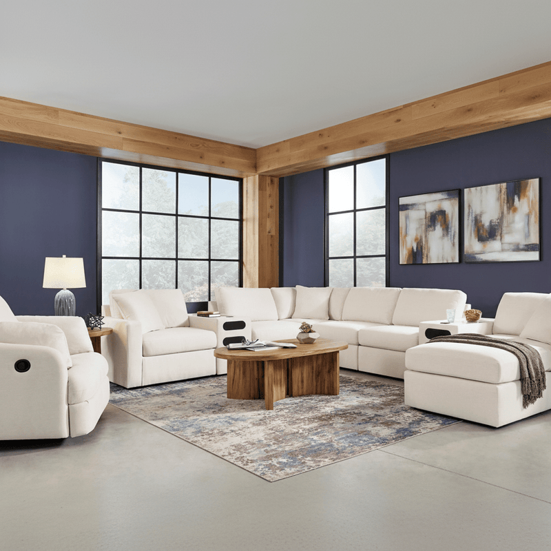 Modmax 6 - Piece Sectional with Storage Chaise and Audio Consoles - Berre Furniture