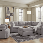 Modmax 6 - Piece Sectional with Storage Chaise and Audio Consoles - Berre Furniture