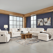 Modmax 6-Piece Sectional with Storage Chaise and Storage Console Oyster Option C
