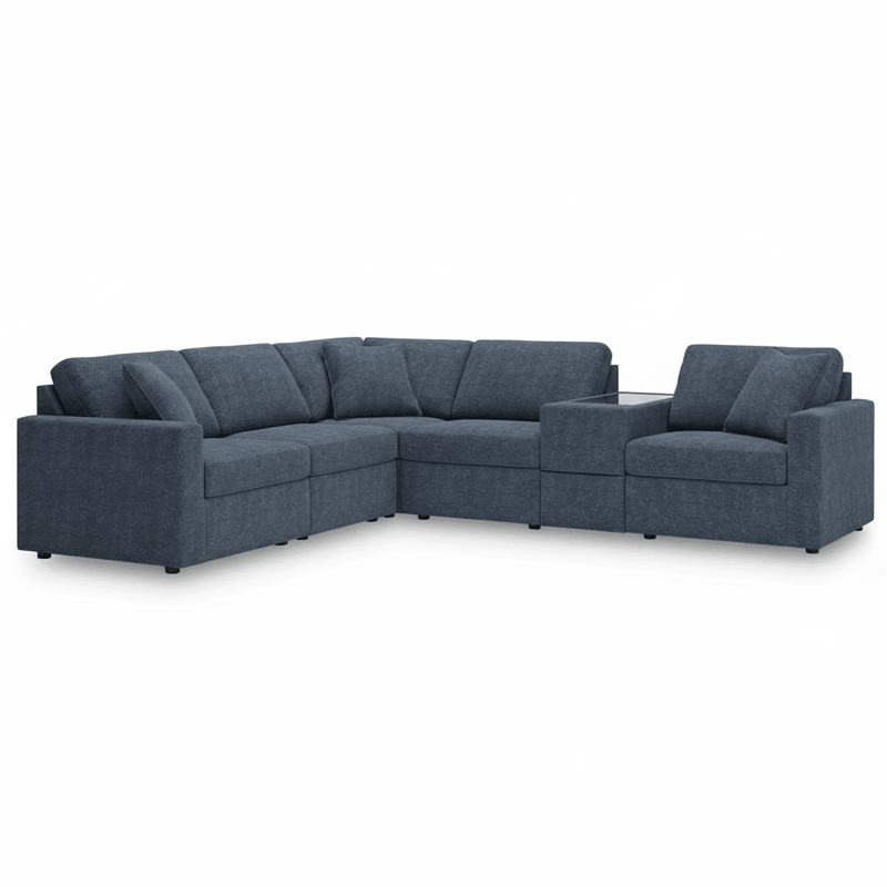 Modmax 6-Piece Sectional with Storage Console Option B