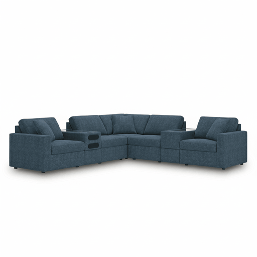 Modmax 7-Piece Balanced Sectional with Audio and Storage Consoles Default Title
