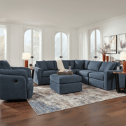 Modmax 7-Piece Double Storage Chaise Sectional with Storage Console Ink