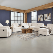 Modmax 7-Piece Double Storage Chaise Sectional with Storage Console Oyster