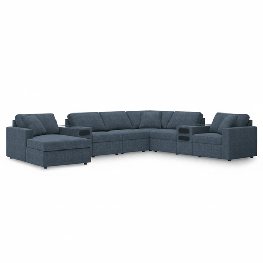 Modmax 8-PC Sectional with Chaise and Audio Consoles Option A