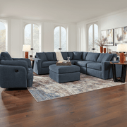 Modmax 8-Piece Sectional with Storage Chaise and Audio Consoles Ink Option A