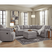 Modmax 8-Piece Sectional with Storage Chaise and Audio Consoles Granite Option A