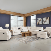 Modmax 8-Piece Sectional with Storage Chaise and Storage Consoles Oyster Option B
