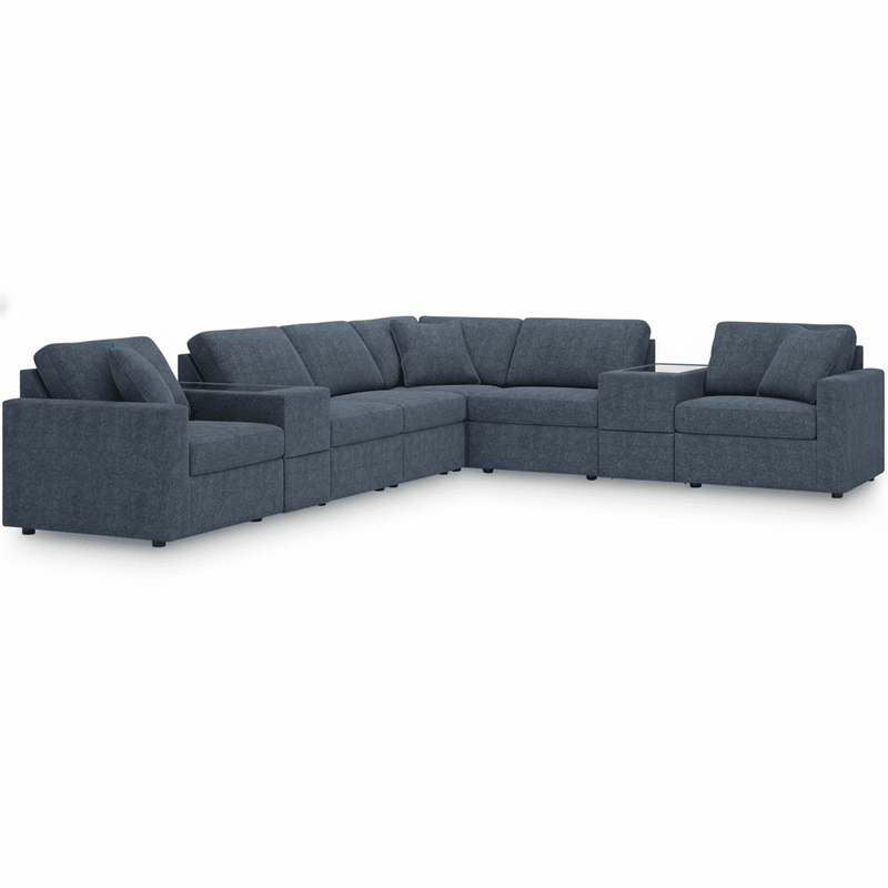 Modmax 8-Piece Sectional with Storage Consoles Default Title