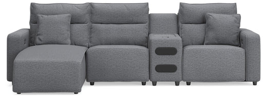 Modmax II 4-Piece Reclining Sectional with Chaise and Audio Console Standard (v2)