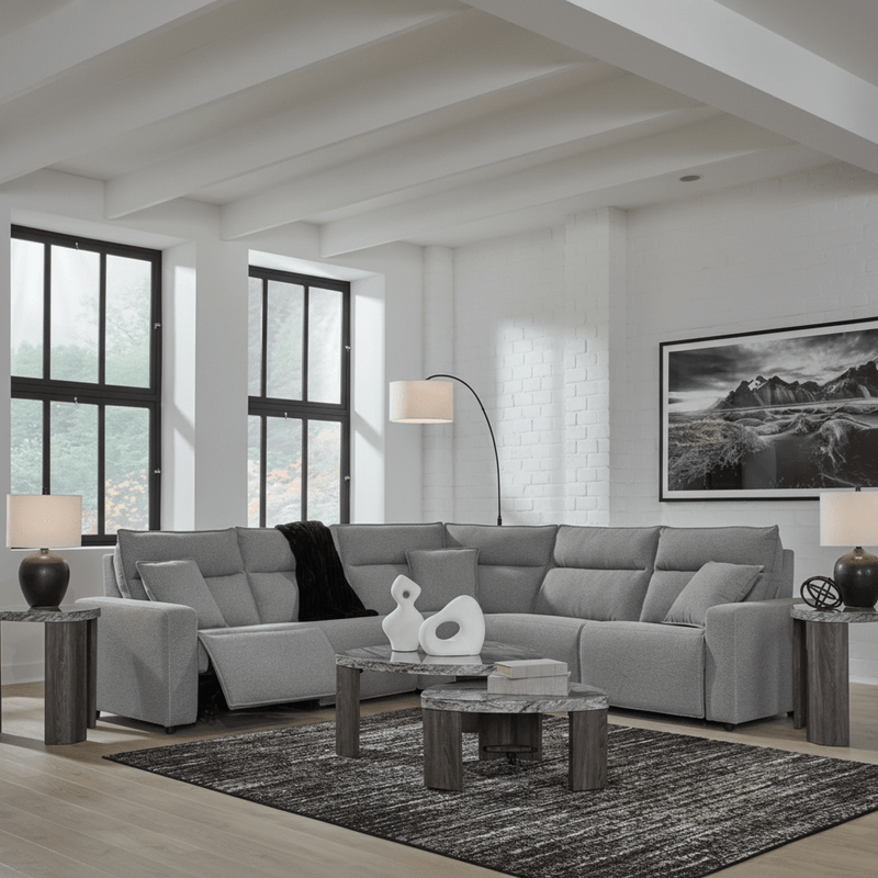 Modmax II 4-Piece Reclining Sectional with Chaise and Audio Console Option A