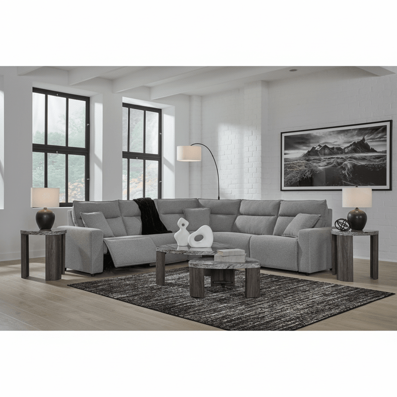 Modmax II 4-Piece Reclining Sectional with Chaise and Console Option B