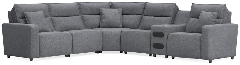 Modmax II 6-Piece Reclining Sectional with Audio Console Default Title