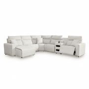 Modmax II 6-Piece Reclining Sectional with Chaise and Audio Console Left Chaise