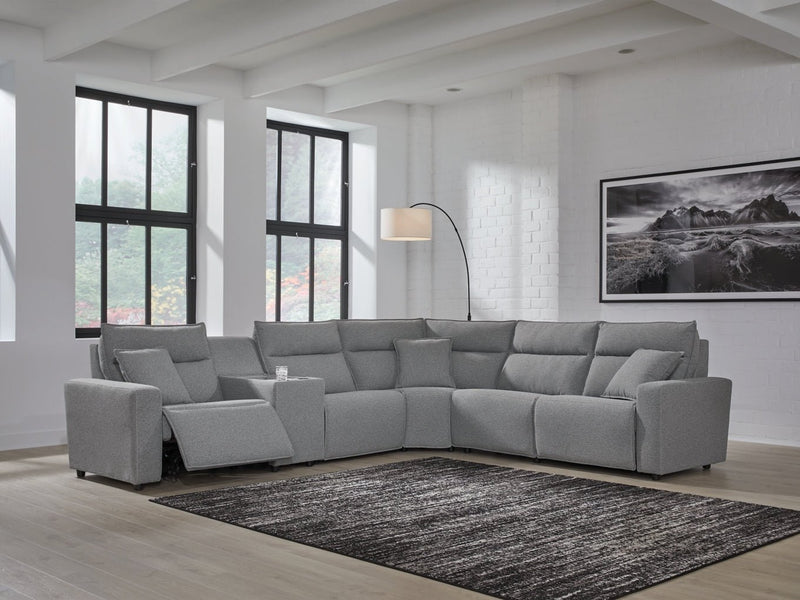 Modmax II 6-Piece Reclining Sectional with Chaise and Audio Console