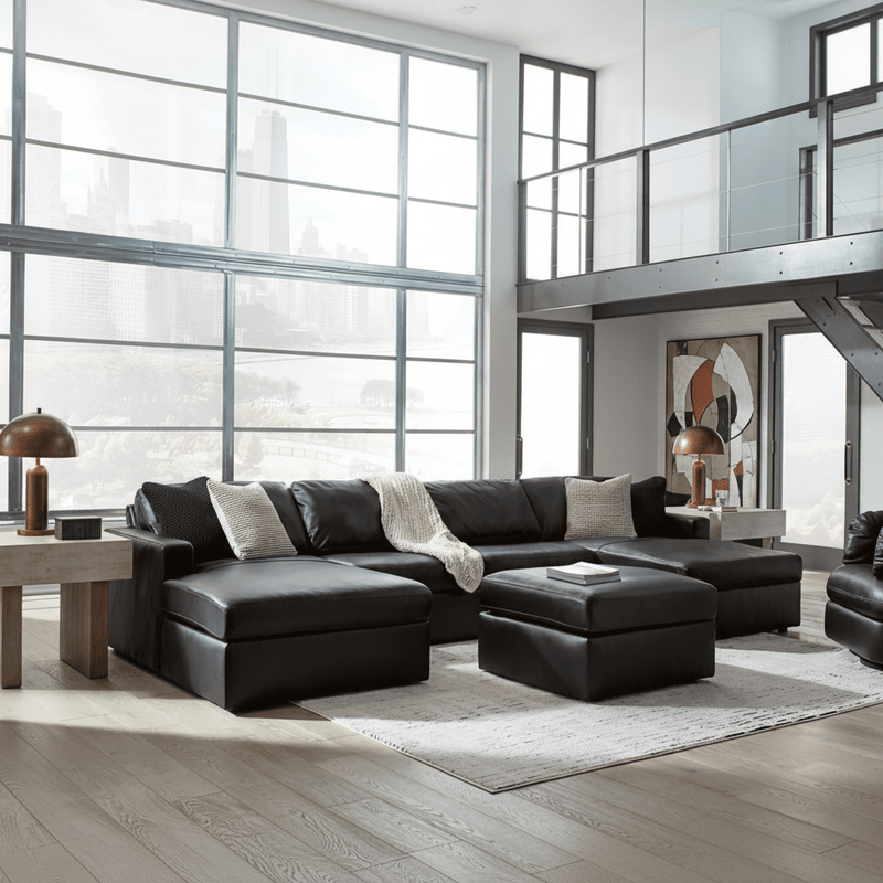 Modmax II 6-Piece Sectional with Chaise and Audio Console 125" Option A