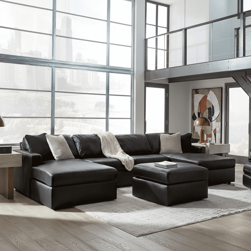 Modmax II 6-Piece Sectional with Chaise and Audio Console 70" Option B