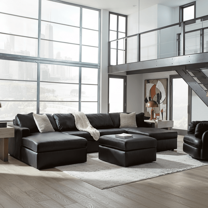 Modmax II 6-Piece Sectional with Chaise and Audio Console 109" Option A