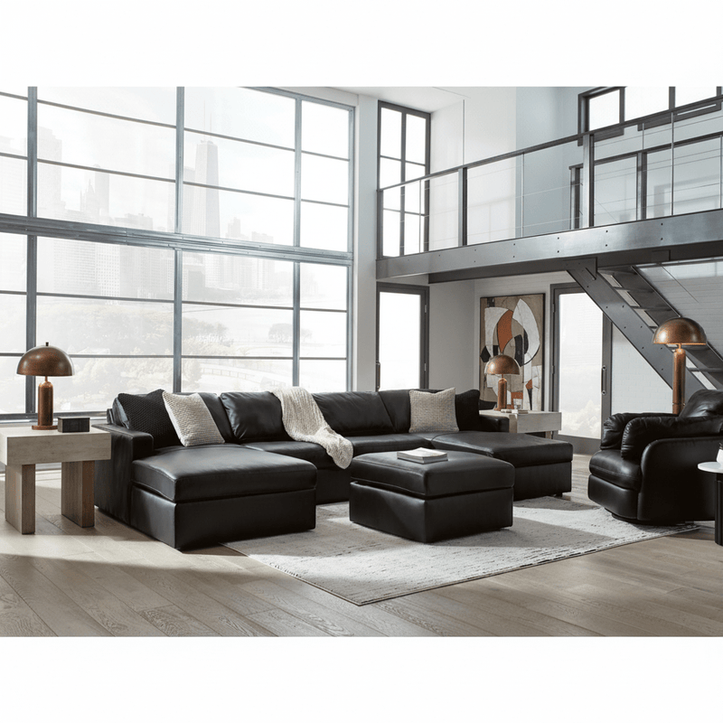 Modmax II 7-Piece Balanced Sectional with Audio and Storage Consoles 125"
