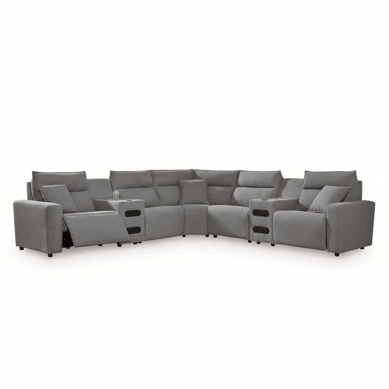 Modmax II 7-Piece Power Reclining Sectional with Audio Consoles Default Title