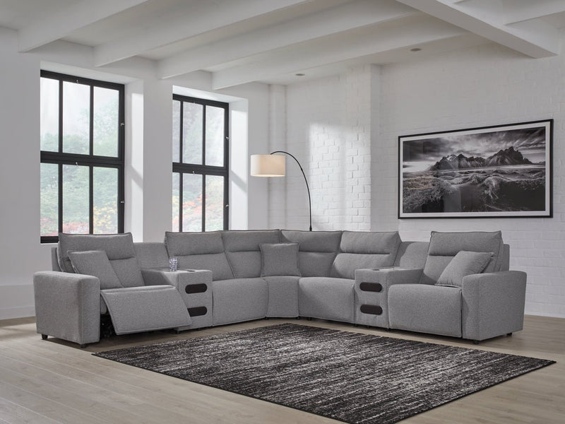 Modmax II 7-Piece Power Reclining Sectional with Audio Consoles