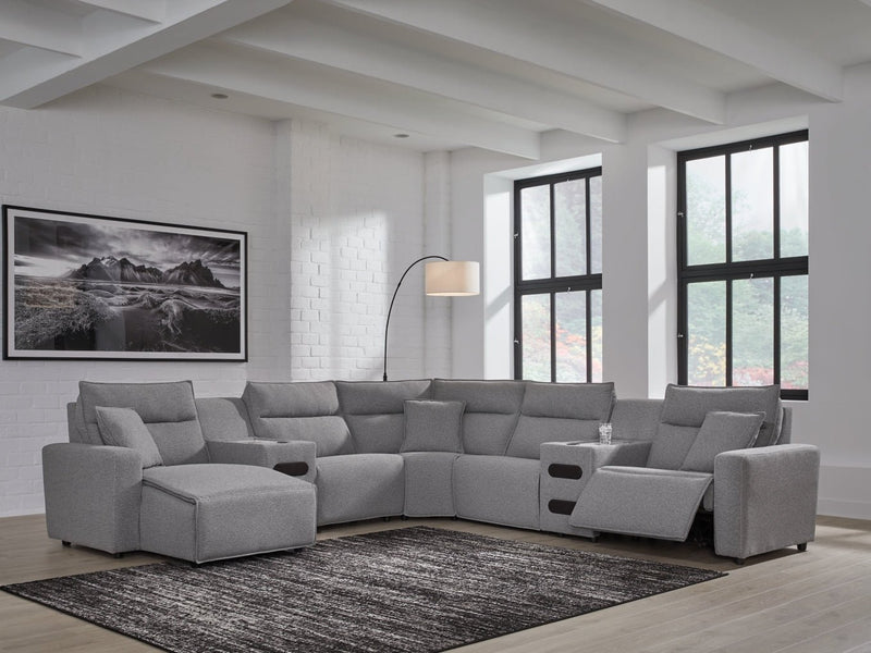 Modmax II 7-Piece Power Reclining Sectional with Audio Consoles