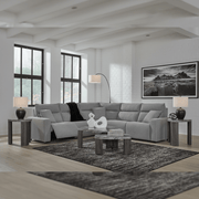 Modmax II 7-Piece Reclining Sectional with Chaise and Consoles Option B