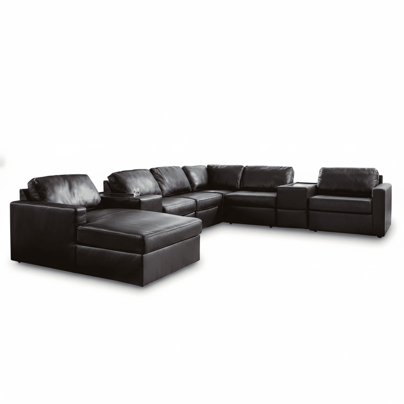 Modmax II 8-Piece Sectional with Chaise and Audio Consoles Left Chaise 158"